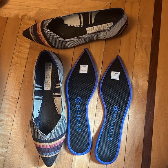 Rothy's Inverse Stripe Point 8 - Picture 2 of 7